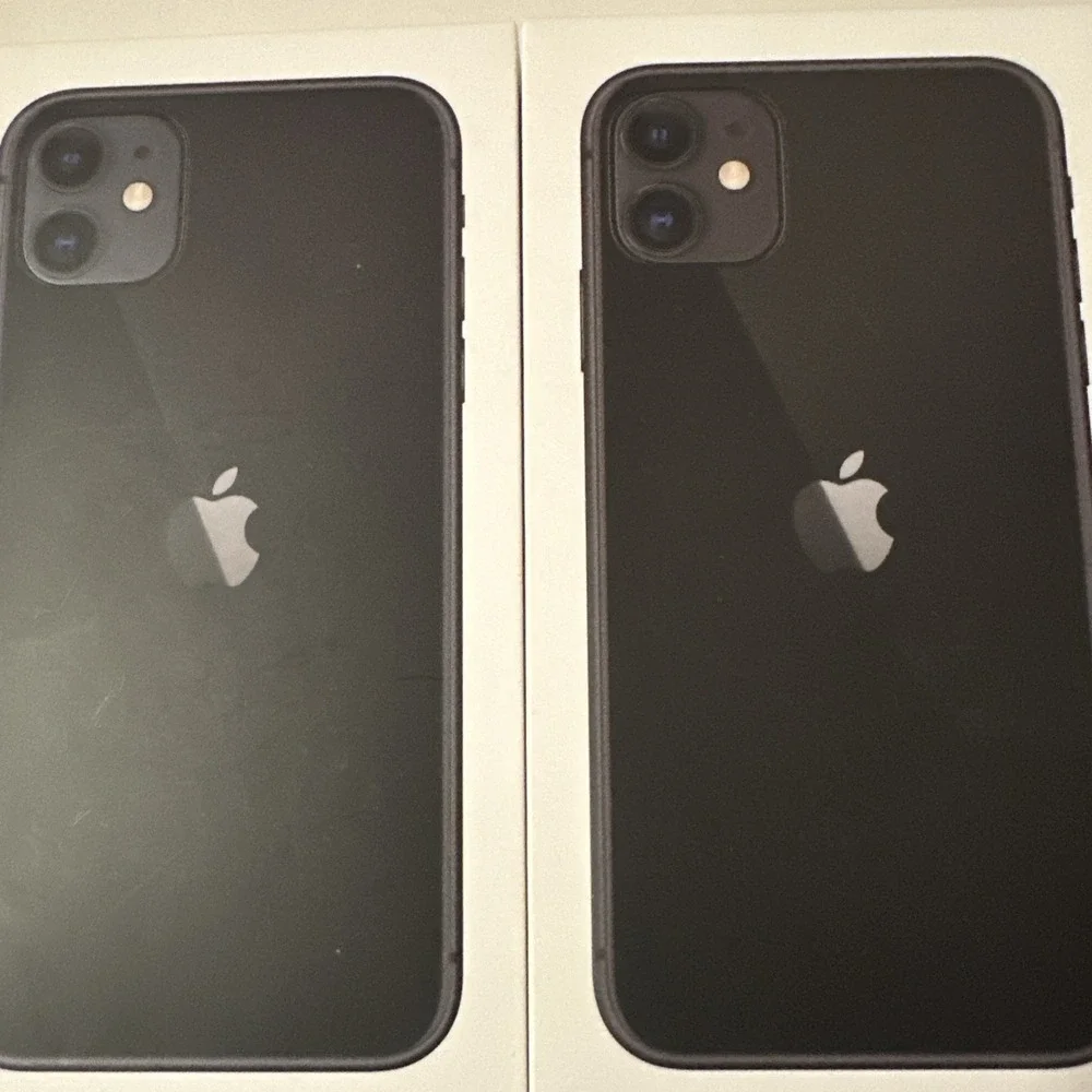 iPhone 11 Black (2) BOXES ONLY Empty, One is 64‎ GB and 128 GB boxes only
